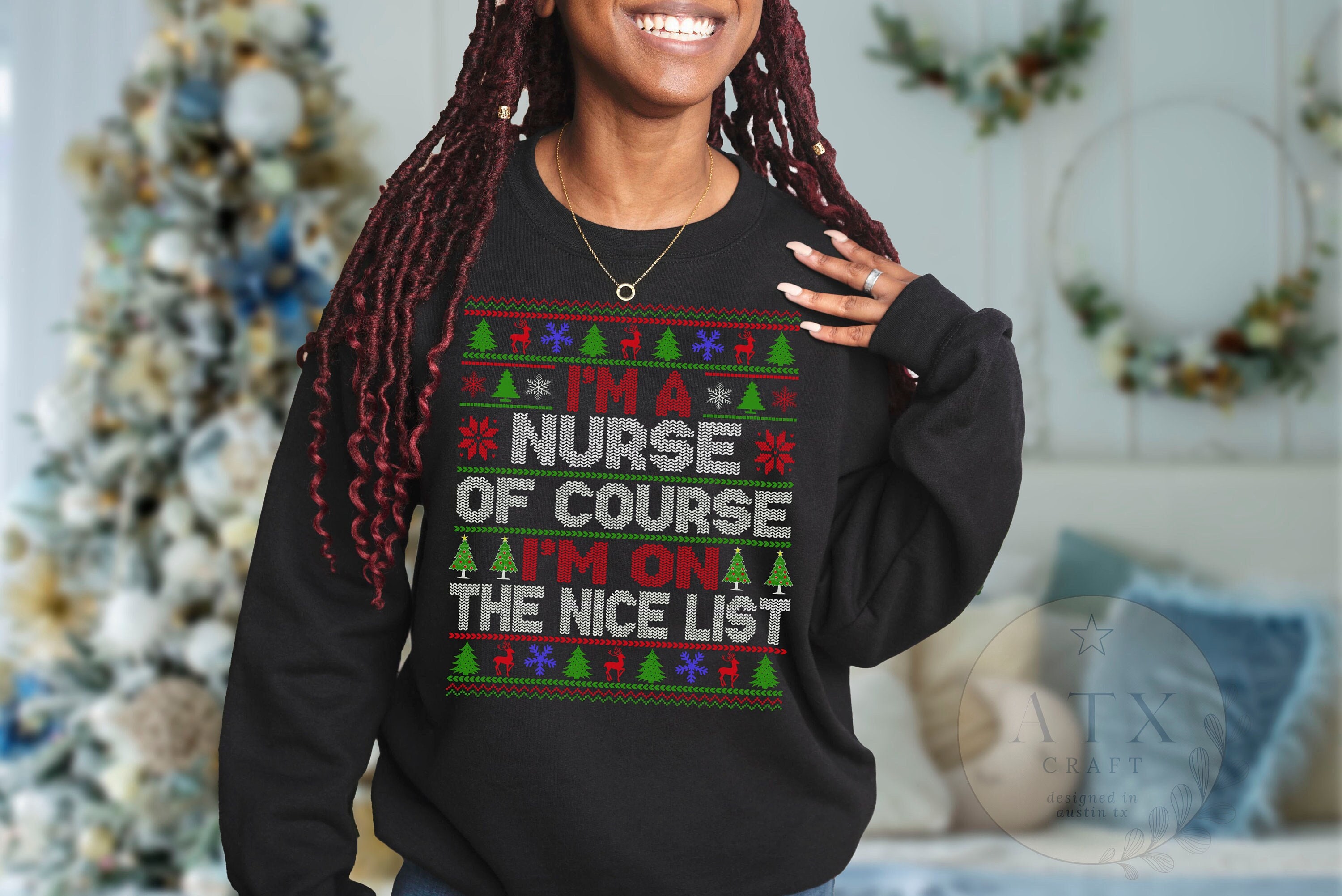 Nurse Ugly Christmas Sweater Nurse Ugly Christmas Sweater