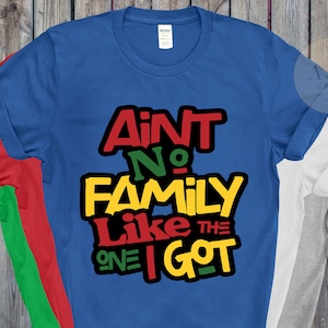 Ain&#39;t No Family Like The One I Got Shirt, Black Family Reunion Shirt, Matching Family Gathering Picnic Tee, Black Family Vacation BBQ Shirts