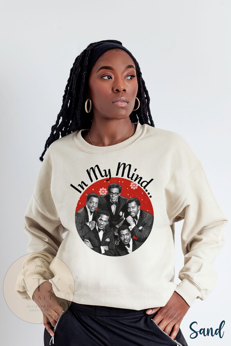 In My Mind Christmas Sweatshirt, Funny African American Christmas Sweatshirt, Black Family Christmas Hoodie, Black Christmas Pajamas Tops image 6