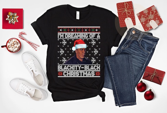 I'm Dreaming Of a Black Christmas, Funny African American Christmas Shirt, Black Christmas Pajamas, Black Family Christmas Matching Pajamas