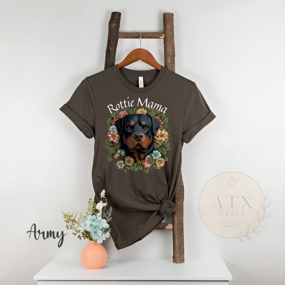 Mother Of Rotties Dogs Flower T-Shirt Mother Of Rotties Dogs Flower T-Shirt