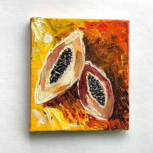 Papaya Oil Painting - Etsy Ireland