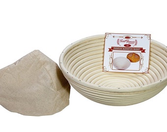 Premium Round Banneton Basket with Liner