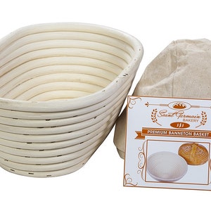 Premium Oval Banneton Basket with Liner