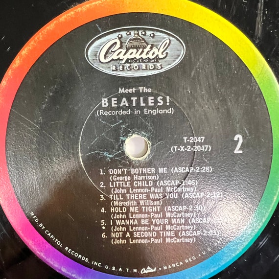 Meet the Beatles LP Record Original Press No Cover 1964 Capitol
