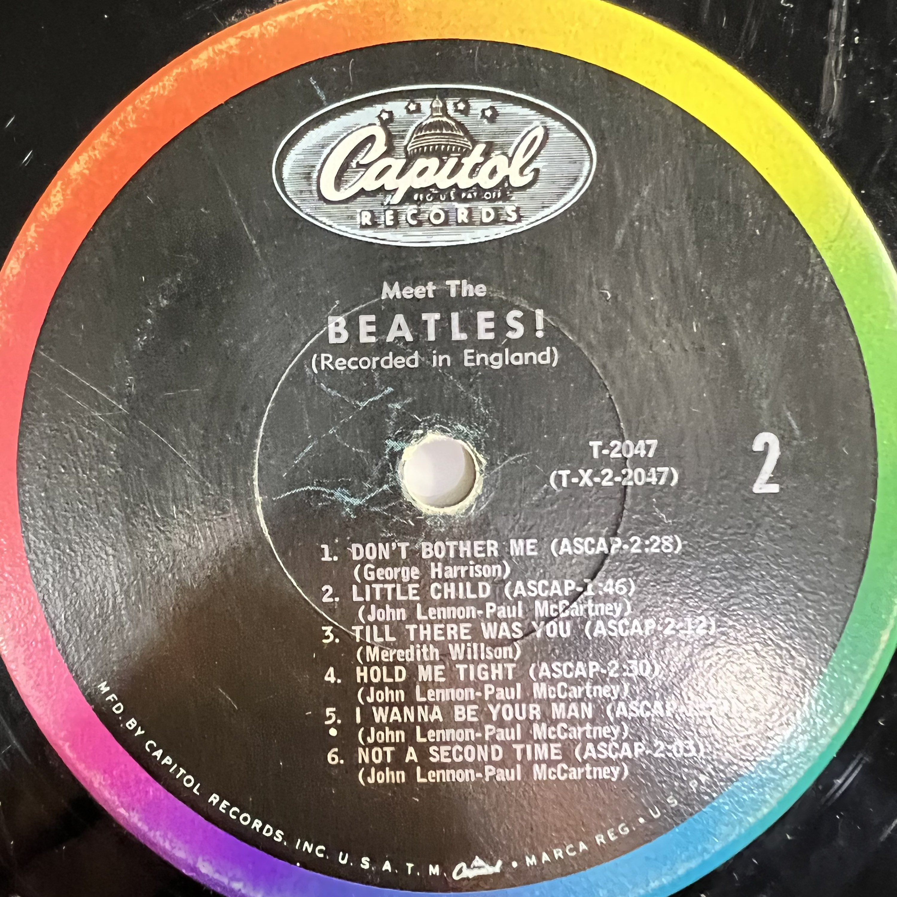 Meet the Beatles LP Record Original Press No Cover 1964 Capitol