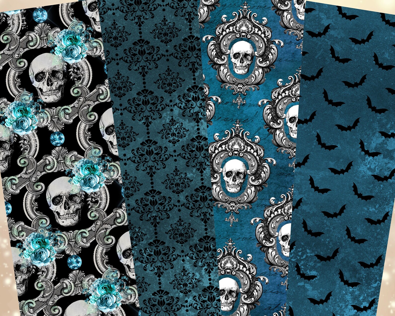 printable bookmarks gothic bookmarks wiccan bookmarks etsy