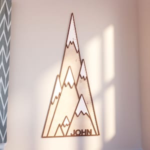 Holz-Wachstumskarte, Holz-Messlatte, Baby-Weihnachtsgeschenk, 1. Geburtstagsgeschenk