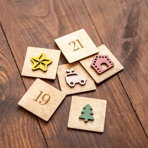 Wooden Christmas Advent Calendar Family Christmas Activity Christmas Wooden Christmas Advent Calendar Family Christmas Activity Christmas