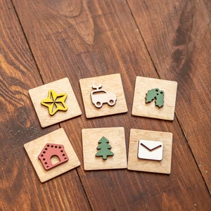 Wooden Advent Calendar Christmas Activity, Custom Christmas Countdown, 25 Days of Christmas image 3