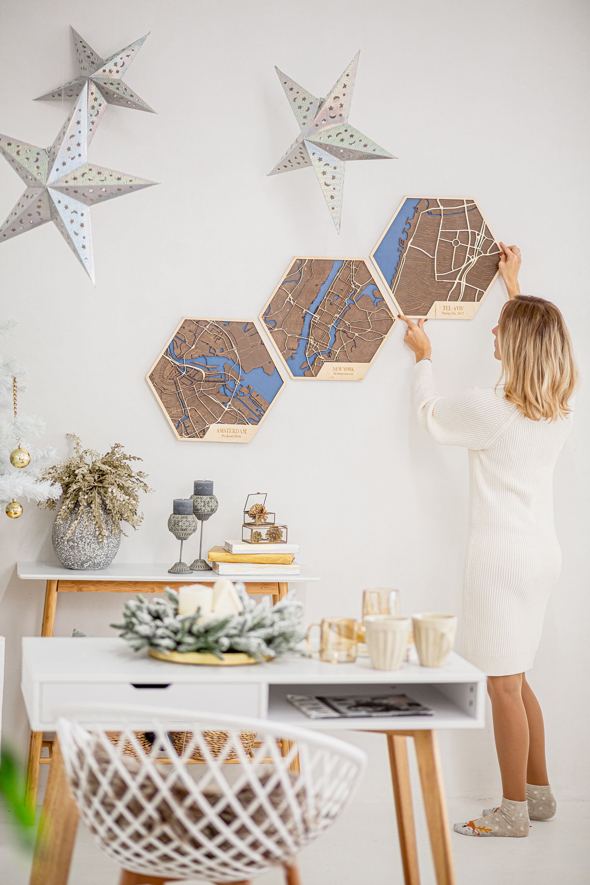 Custom Wooden City Map, 3d Wood Wall Art, Wooden Wall Decor City Map ...