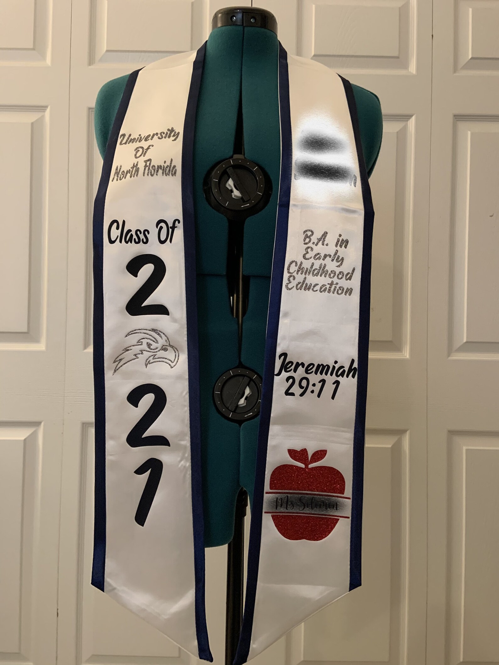 Custom Graduation Stole Etsy