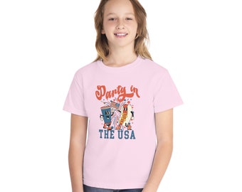 Party im USA Kinder T-Shirt | Kinder Fourth of Jul Tshirt, Kinder Souvenir Shirt, Kinder Fourth of Jul Grafik Tshirt