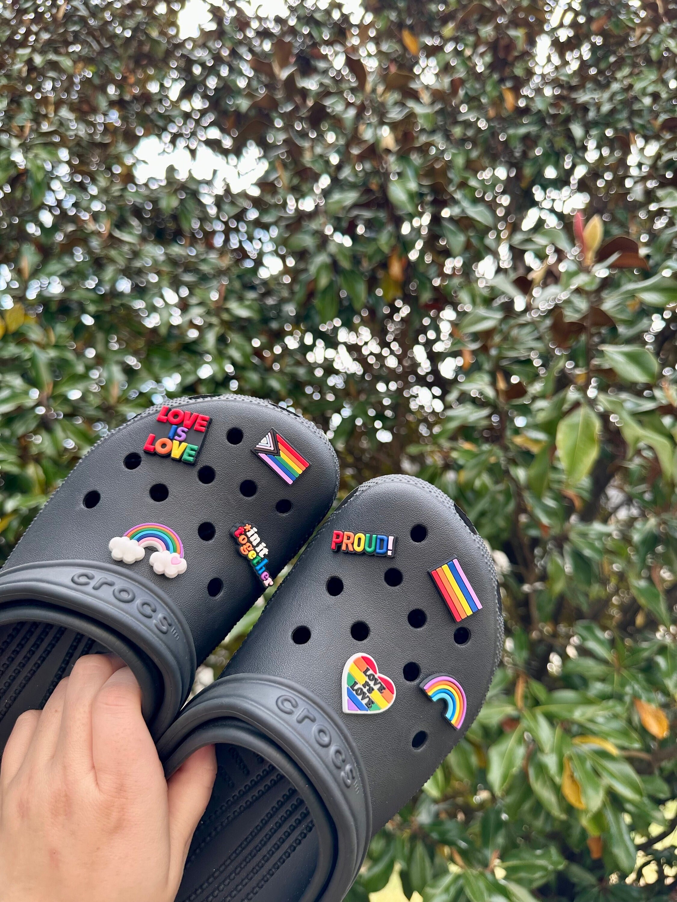 Sandal Kiss My Black Jibbitz Lesbian Croc Charms UK - Main Image