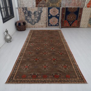 5x11 Vintage Rug,5x11 Turkish Runner,Corridor Rug,Oushak Runner, Carpet Runner,Handmade Runner,Runner Rug,Vintage Runner,Old Runner Rug,1762