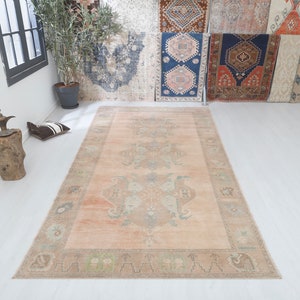 Turkish Rug 5x11, Vintage Rug 5x11, Wool Rug, Anatolian Rug, Soft Rug, Turkish Vintage Rug,Handmade Rug,Vintage Turkish Rug,Oushak Rug,16078