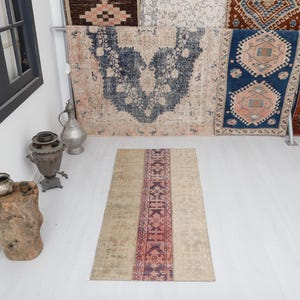 Home Decor Rug, Home Rug, Boho Rug ,Area Rug, Small Rug,Turkish Rug,2x5 Rug,Anatolian Rug,2x5 Oushak Rug,2x5 Vintage Rug,Handwoven Rug,20556