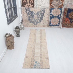 2x8 Vintage Runner, 2x8 Runner Rug, Anatolian Runner, Natural Runner 2x8, Unique Runner Rug, Turkish Runner Rug, 2x8 Oushak Runner,19403