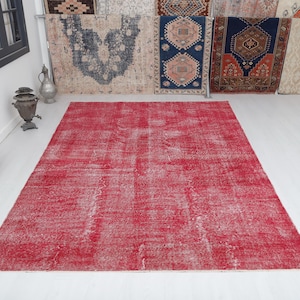 Tappeto turco 6x10, 6x10, tappeto oversize, tappeto Oushak, tappeto anatolico, tappeto di lana, tappeto naturale, tappeto antico, tappeto neutro, tappeto fatto a mano, tappeto vintage, 20938