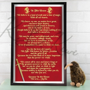 In This House...Merlin Art Print
