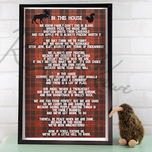 In This House...Supernatural Winchesters Art Print