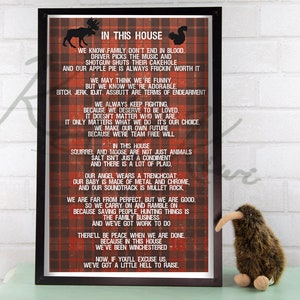 In This House...Supernatural Winchesters Art Print