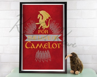 For the Love of Camelot Merlin Art Print