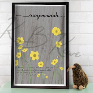 As You Wish HandLettered Art Print