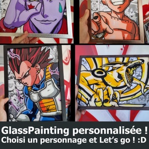 GlassPainting peinture sur verre personnalisée unique et fait main afbeelding 1