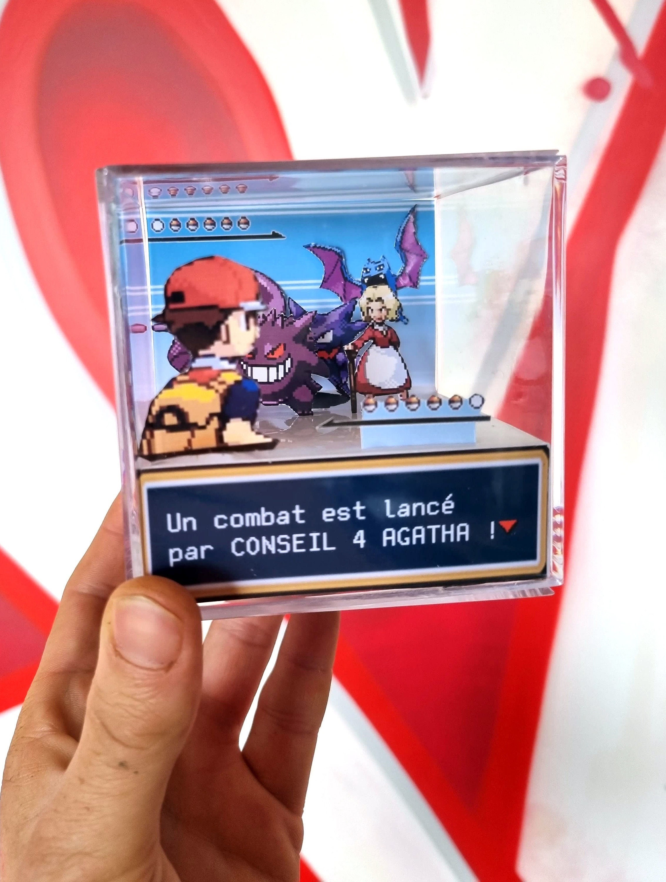 Buy Pokemon Agatha Council of 4 - 3D Cube Diorama - Handmade Online in  India - Etsy