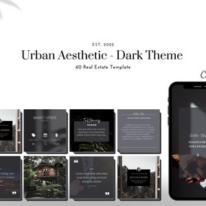 60 Modern Real Estate Instagram Post and Stories Templates | Real Estate Social Media | Real Estate Instagram | Realtor Branding