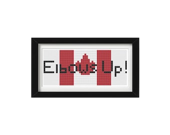 Canada 'Elbows Up' Cross Stitch Pattern (Digital Download)