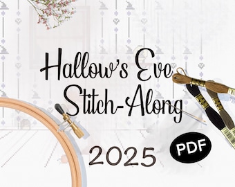 Halloween Advent Calendar Cross Stitch / Embroidery Pattern: Adventures of Felix SAL (PDF Pattern)