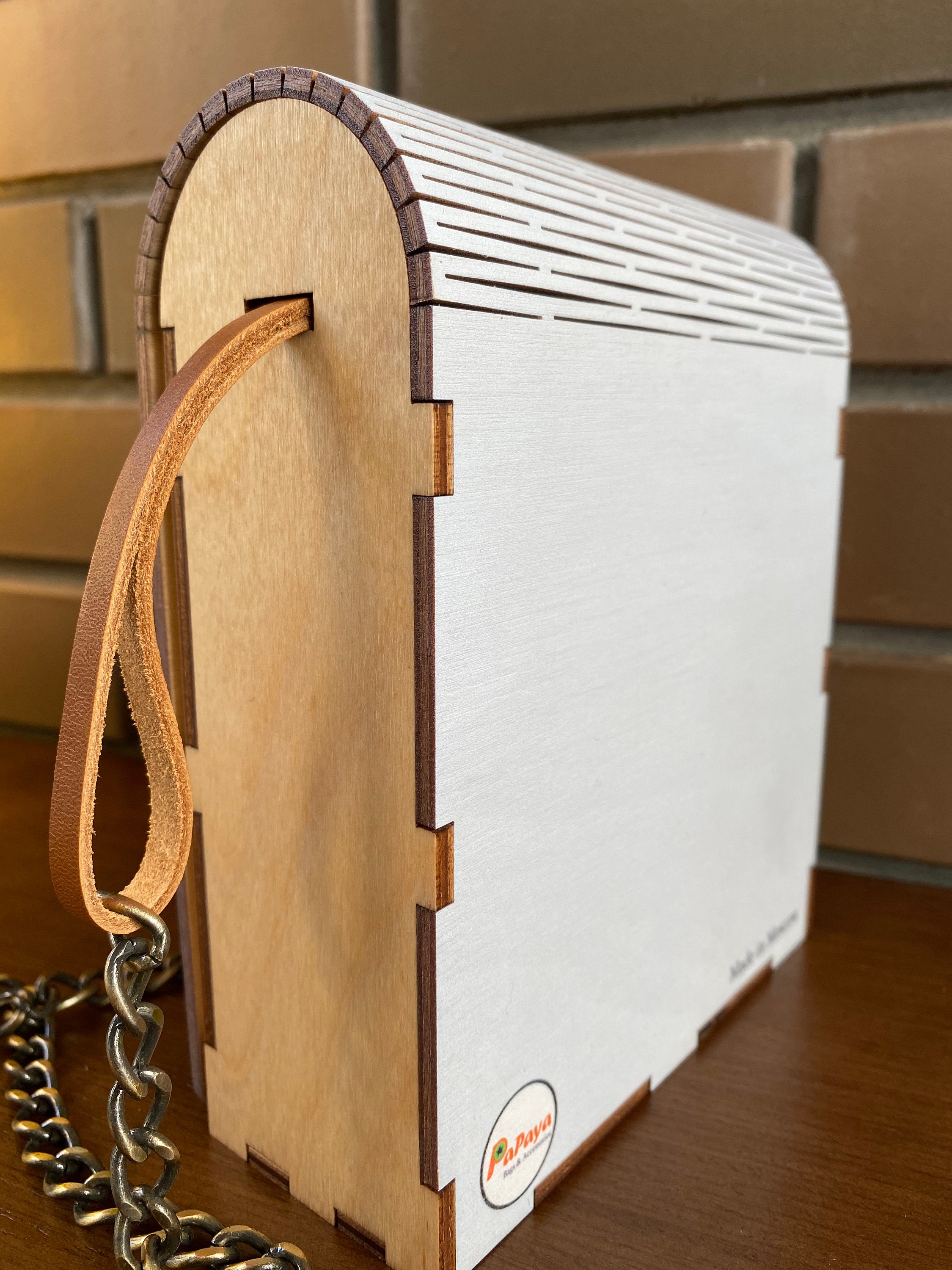 Handmade Wooden Bag Etsy