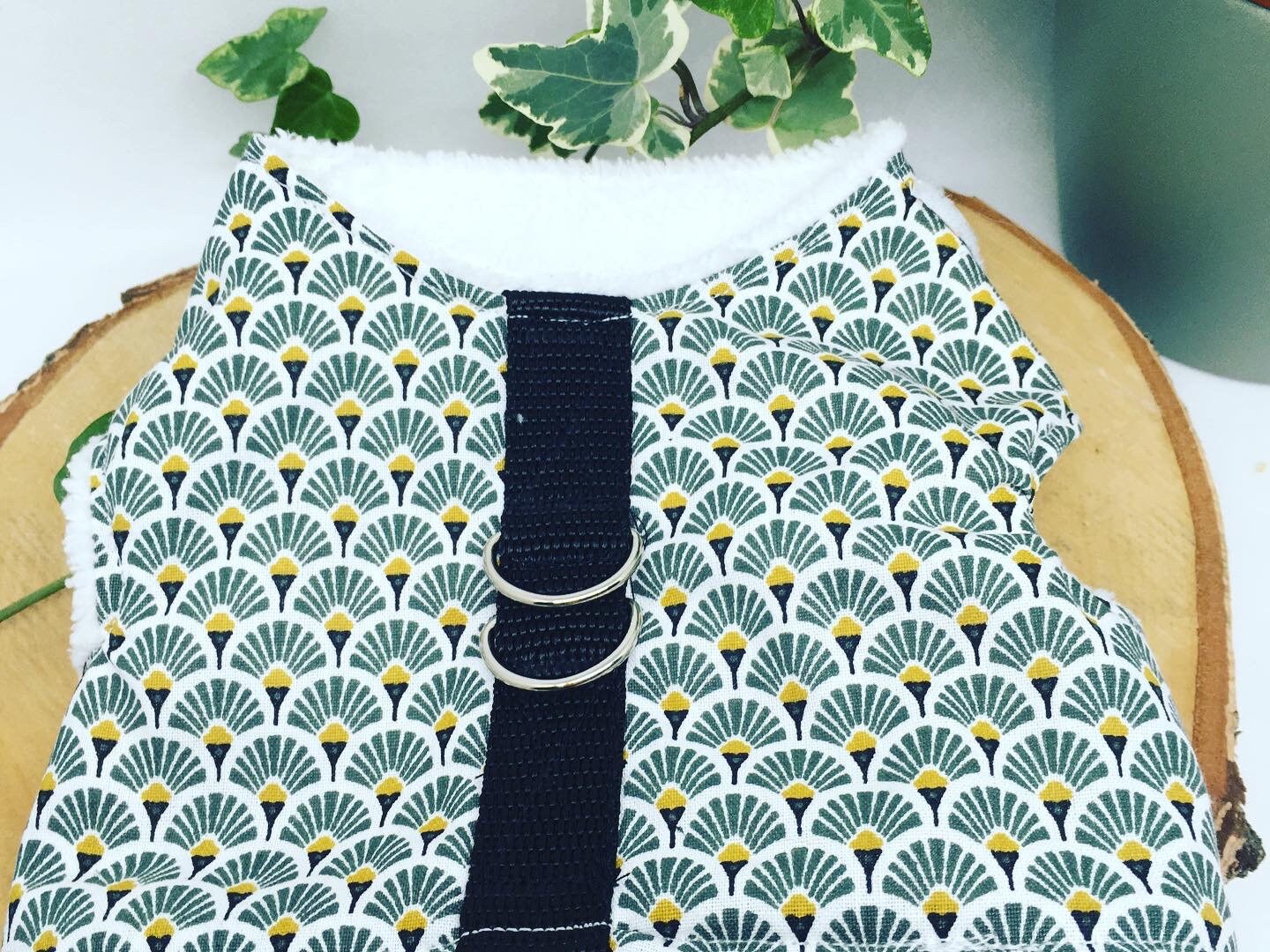 Harnais Gilet Reglable Petits Chien ou Chats Collection Eventail Kaki