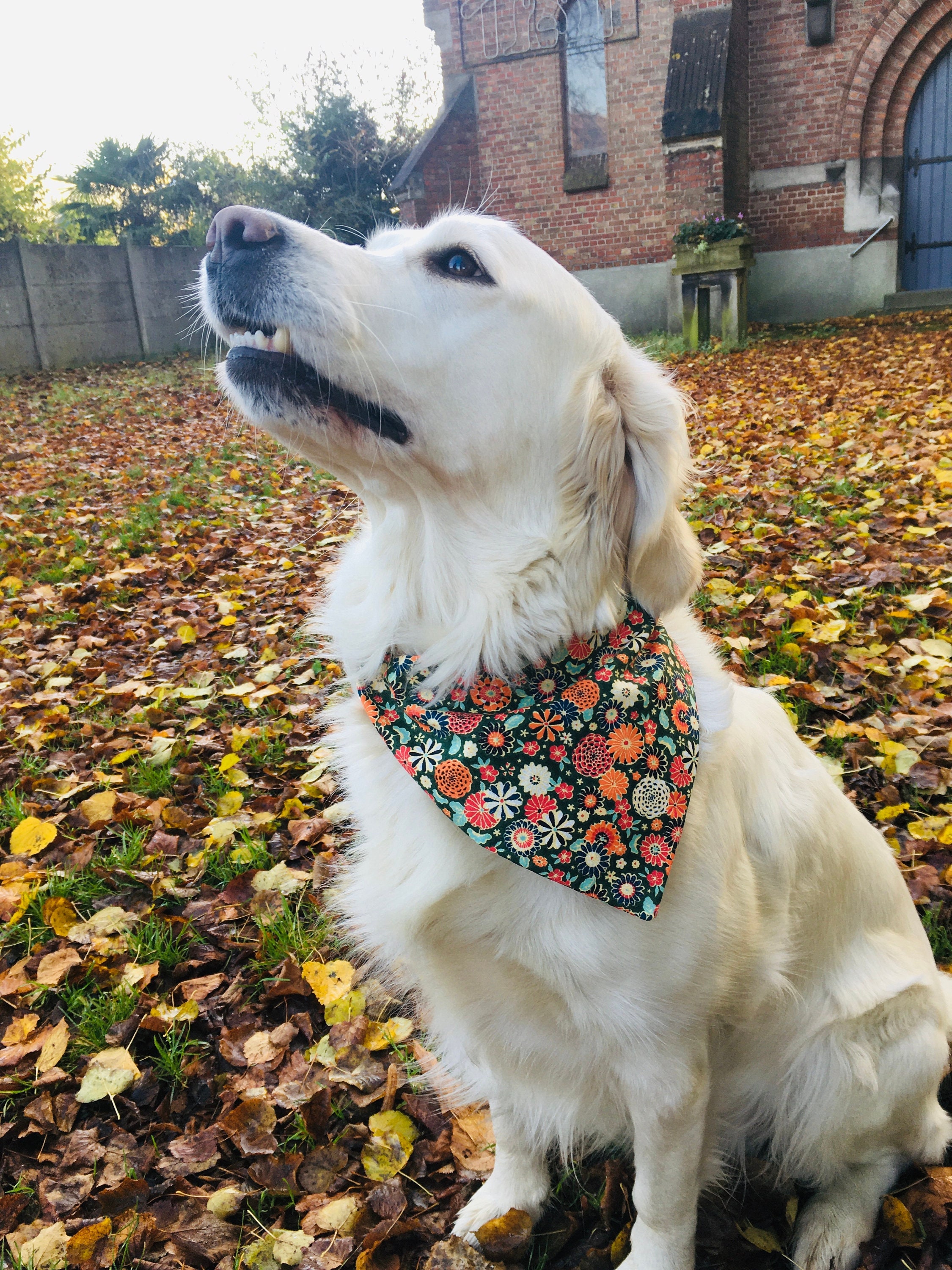 Bandana Fait Main Personnalisable Fleuri Hippie