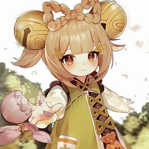 Yaoyao (Genshin Impact) Impressão de cartão postal 4"x6"
