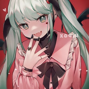 Vampire Miku (Vocaloid) 11&quot;x17&quot; Poster Print