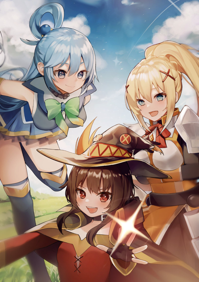 Wall Art KonoSuba Novel Anime Characters Megumin Kazuma Aqua Poster Prints  Set of 6 Size A4 (21cm x 29cm) Unframed GREAT GIFT : : Home