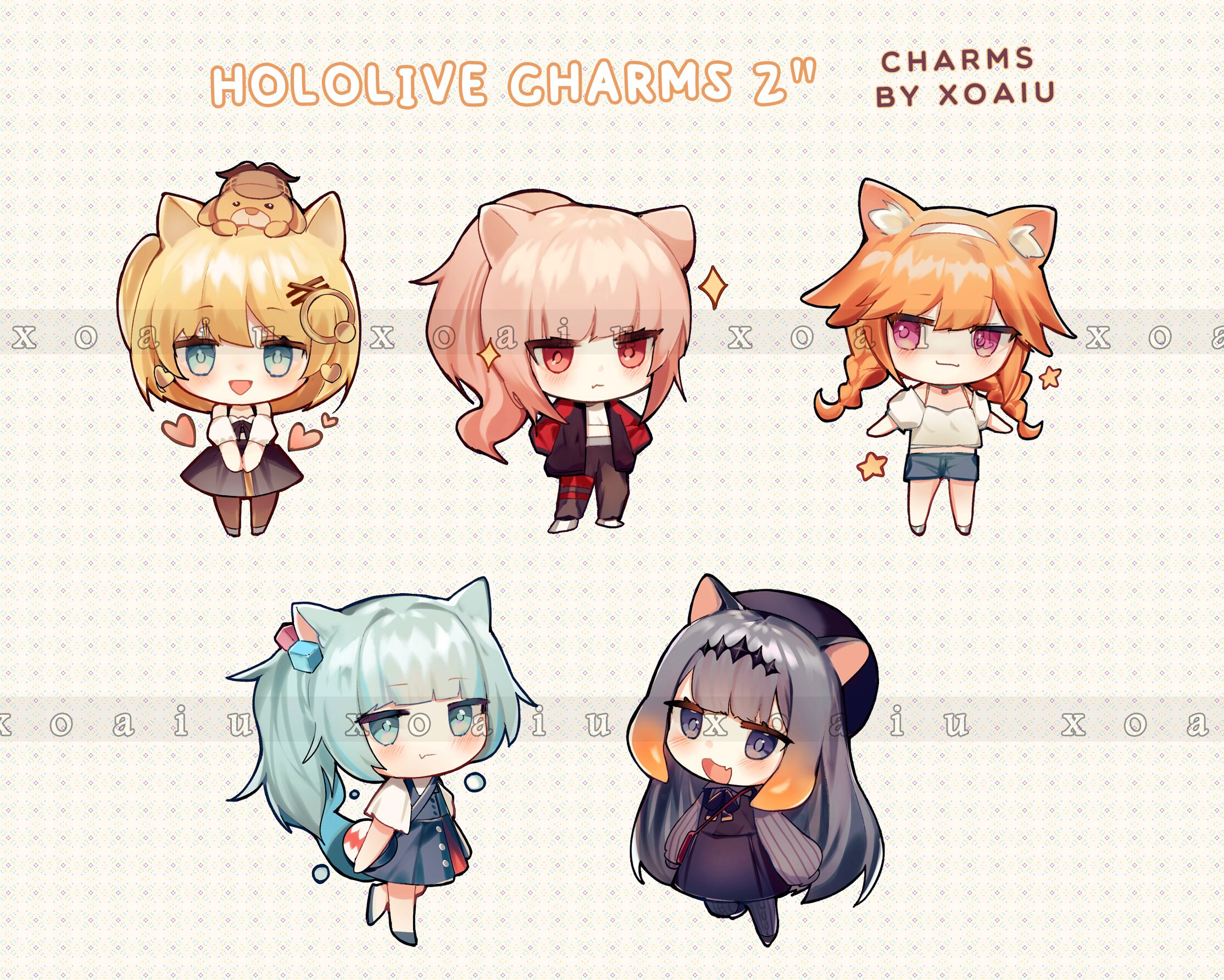 Holomyth hololive 2 Acrylic Charms - Etsy India