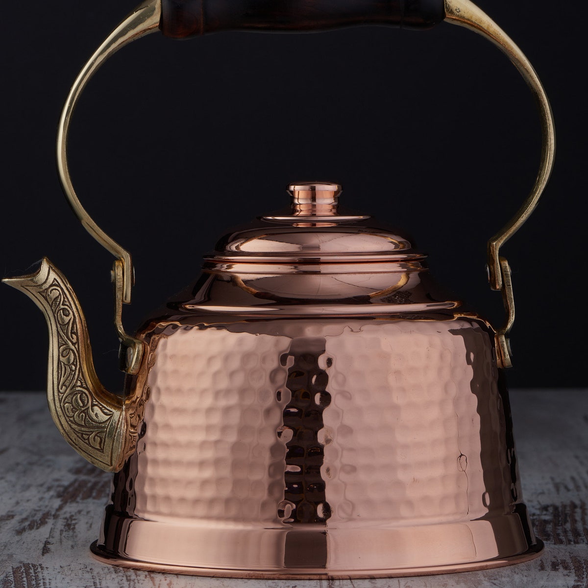 1mm Thick Solid Uncoated Copper Tea Pot Kettle Stovetop Teapot, 1.6quarts - Etsy
