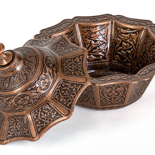 16 Pieces Stunning Turkish Greek Coffee Full Set with Cups Saucers Tray