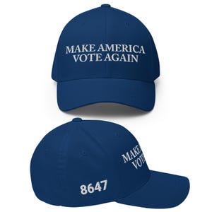 8647, Resistance Hat, Political Hat, Political Merch, Anti Trump Hat, FDT Hat, Protest Hats, Embroidered Hat, Anti Maga Hat, Liberal Hat