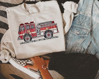 Spoiled Firefighter Girlfriend Design | PNG, Sublimation, DTF (Digital Design)