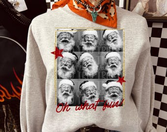 Selfie Polaroid de Papá Noel / Diseño digital / PNG / Sublimación / Navidad / Año 2000 / Diseño de camiseta / Navidad / Diseñador original