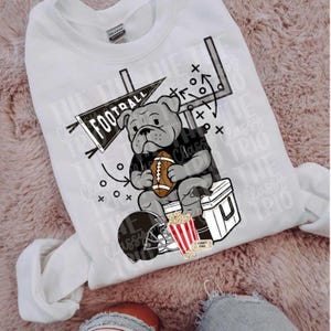 Football Team Doodle | Digital Design | PNG | Sublimation | Y2K | Bulldogs | Mascot Shirt Design | Camo Mascot | Original Designer