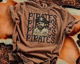 Camo Pirate Mascot Design | Sublimation PNG (Digital Design)