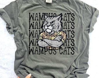 Camo Mascot PNG | Camouflage Shirt Design (Digital Design)