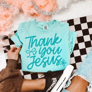 Thank You Jesus PNG | Christian Sublimation Design (Digital Download)