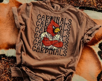 Camo Cardinals Mascot Shirt Design | PNG, Sublimation (Digital Design)